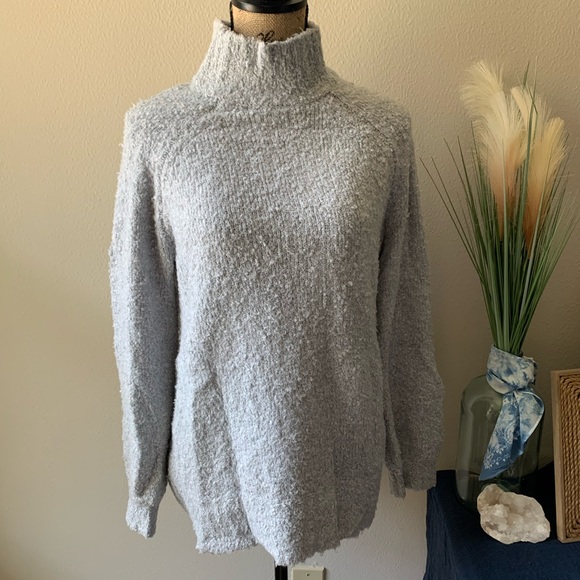 Aerie Boucle Mock Neck Oversized Sweater - Picture 5 of 12